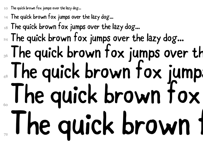 Cool Story font waterfall